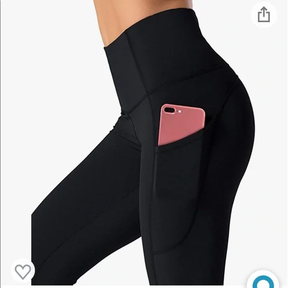 Dragon Fit High Waist Yoga Leggings with 3 Pockets,Tummy Control Workout Running - Picture 6 of 11